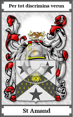 St Amand Family Crest Download (JPG) Book Plated - 600 DPI